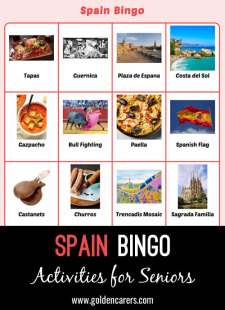 Spain-Themed Bingo