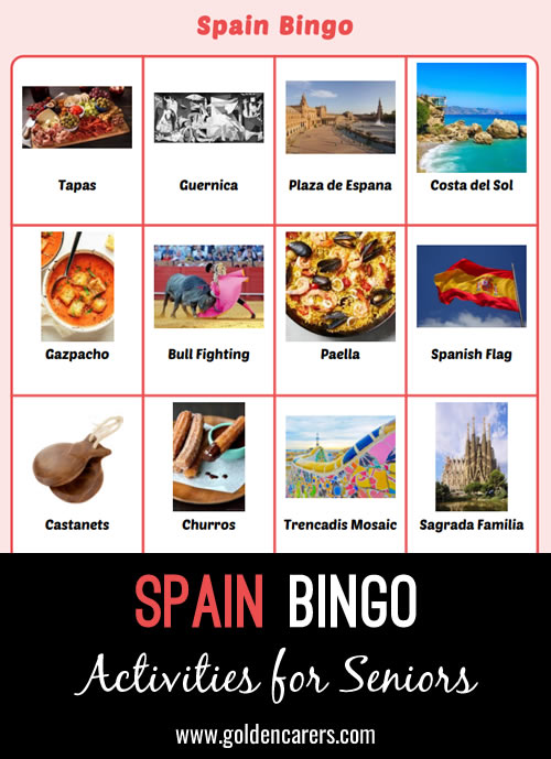Spain-Themed Bingo