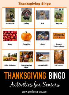 Thanksgiving Bingo #2