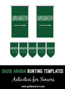 Saudi Arabia Bunting Templates