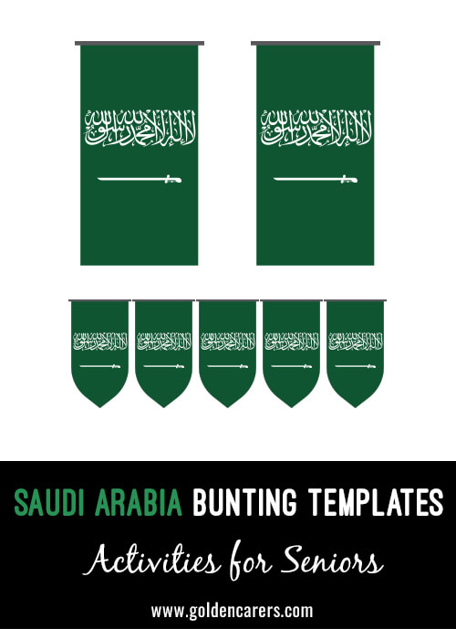 Saudi Arabia Bunting Templates