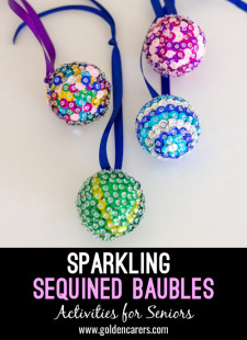 Sparkling Sequined Baubles