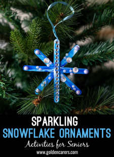 Sparkling Snowflake Ornaments