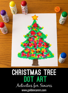 Christmas Tree Dot Art