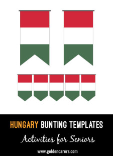 Hungary Bunting Templates