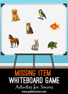 Missing Item Whiteboard Game