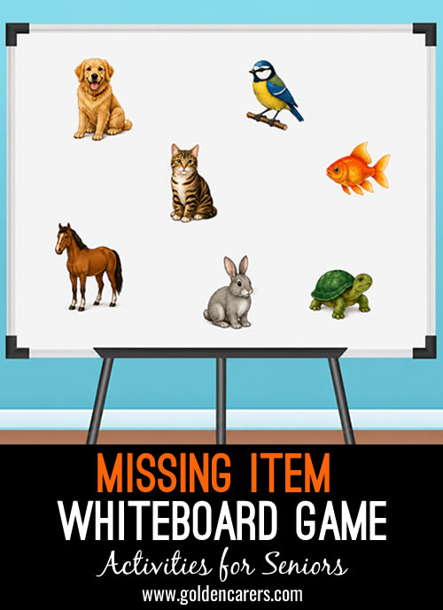 Missing Item Whiteboard Game