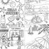 Summertime - Coloring Templates