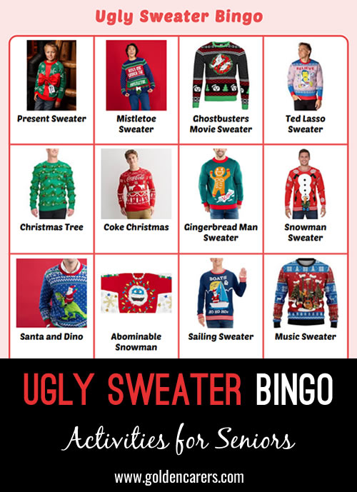 Ugly Sweater Bingo