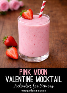 Pink Moon Valentine Mocktail