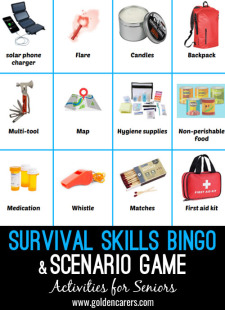 Survival Skills Bingo & Scenario Game