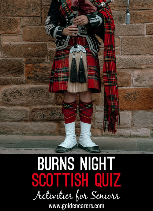 Burns Night Scottish Quiz