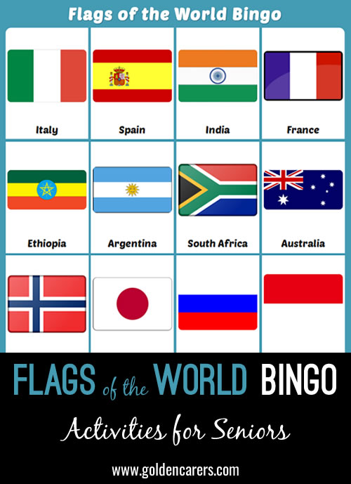 Flags of the World Bingo