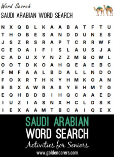 Saudi Arabian Word Search