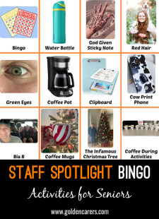 (Example) Staff Spotlight Bingo