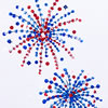 Q-Tip Fireworks Painting