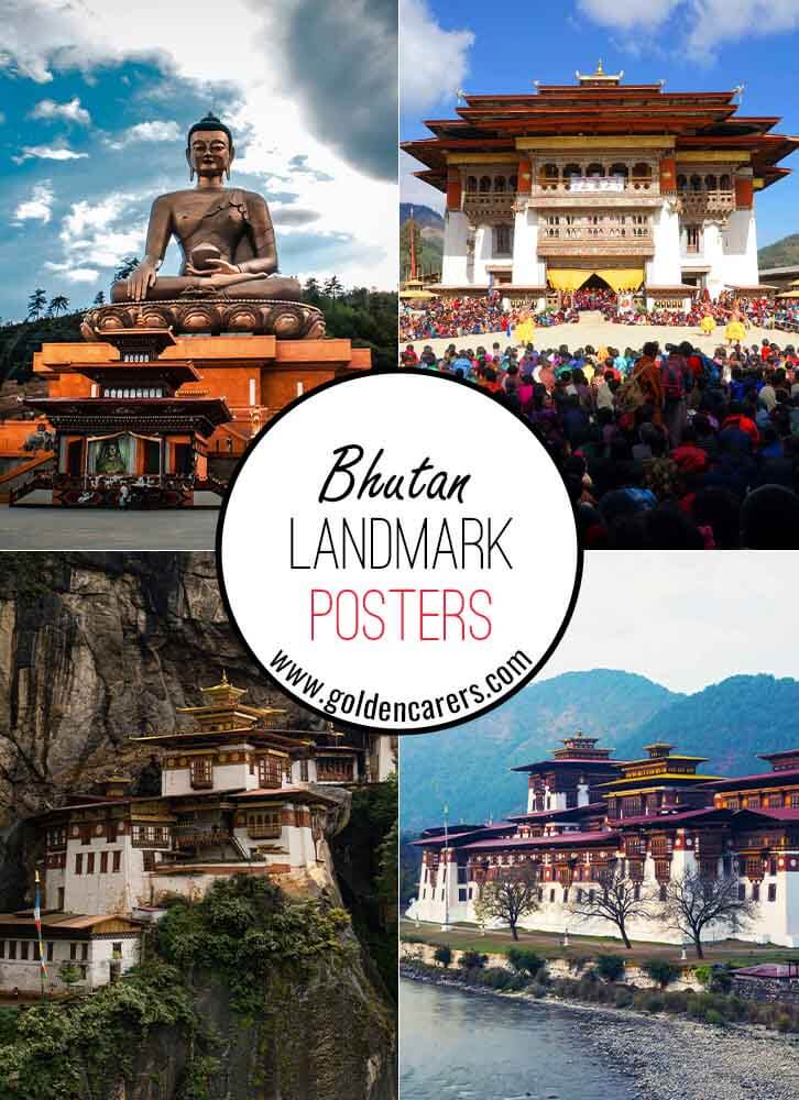 Bhutan Landmark Posters