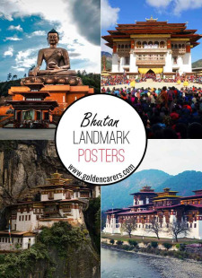 Bhutan Landmark Posters