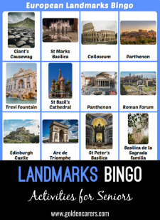 European Landmarks Bingo