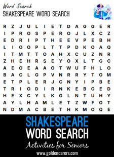 Shakespeare Word Search