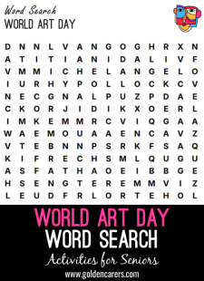 World Art Day Word Search