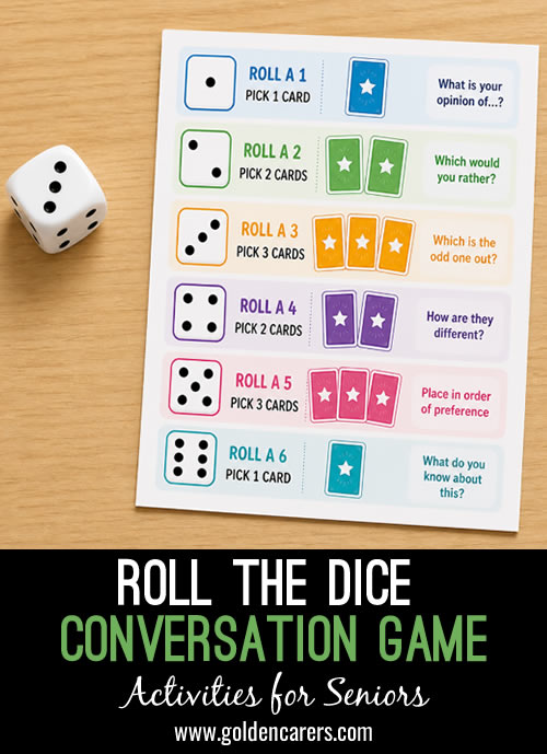 Roll the Dice Conversation Game