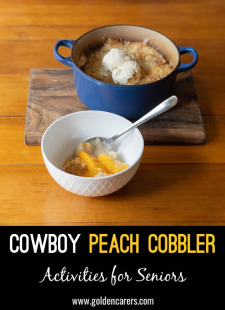 Cowboy Peach Cobbler