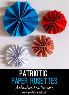 Patriotic Paper Rosettes