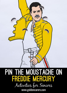 Pin the Moustache on Freddie Mercury
