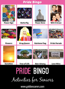 LGBTQ+ Pride Bingo