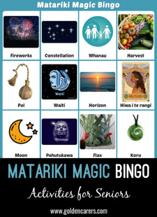 Matariki Magic Bingo