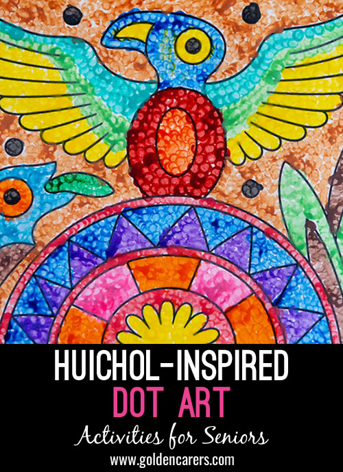 Huichol-Inspired Dot Painting