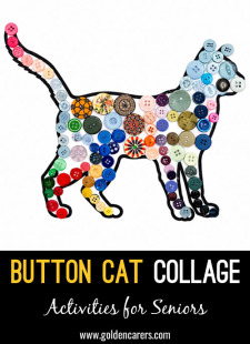 Button Cat Collage