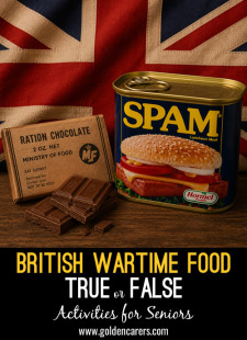 British Wartime Food True or False