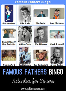 Famous Fathers Bingo 