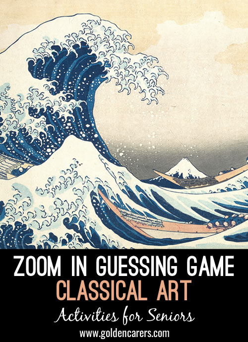 Zoom In Guessing Game - Classical Art II