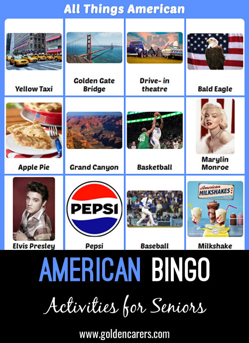 All Things American Bingo