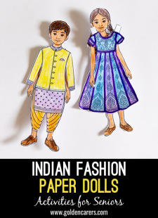 Indian Fashion Paper Dolls
