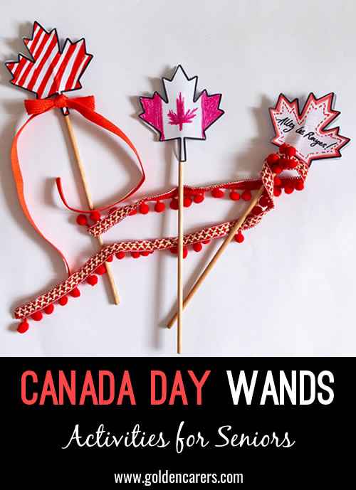 Canada Day Wands