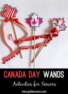 Canada Day Wands