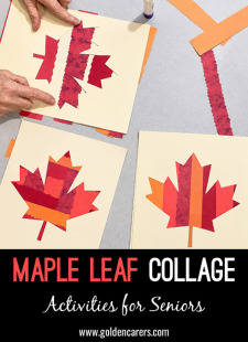 Layered Maple Leaf Collage