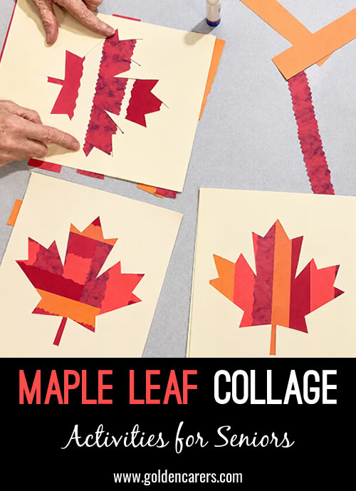 Layered Maple Leaf Collage