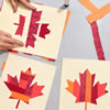 Layered Maple Leaf Collage