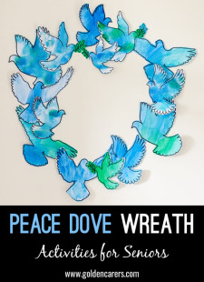 Peace Dove Wreath