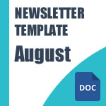 Sample Newsletter Template - August 2026 - WORD