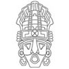 Mayan Mask Templates