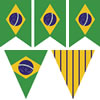 Brazil Bunting Templates