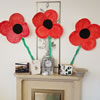 Paper Plate Poppy Wall Decoration