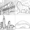 Chicago Coloring Templates