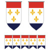 New Orleans Bunting Templates